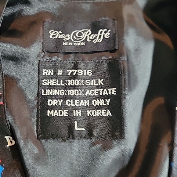 VTG Bacardi Rum Vest Silk Bartender 80's 90's Large Party Loud Waist Coat - Picture 7 of 7